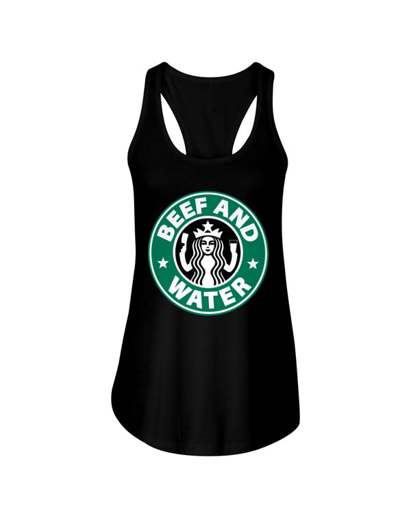 Ladies Siren Beef and water Racerback Tank